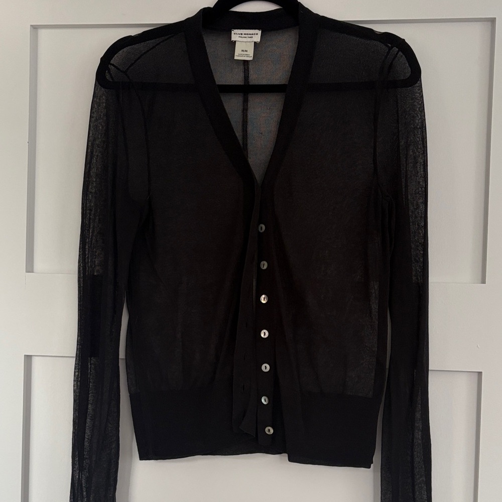 Black Sheer Women's Sweater